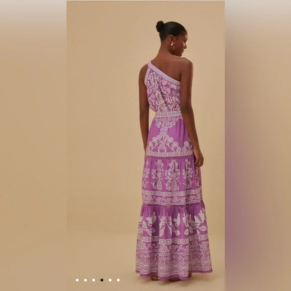 FARM RIO NWT LILAC SWEET GARDEN MAXI DRESS 🔥